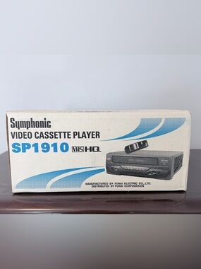 Symphonic SP1910 VHS Video Cassette Player - Brand New In Box Never Opened